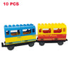 Big Building Block Track Set Electric Intelligent Locomotive Railway Duplo Train Children's Education Programming Assembled Toys