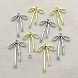 New Arrival! 33x20mm 100pcs Zinc Alloy Bows Shape Charm For Hand Made Earrings DIY Parts,Jewelry Findings&Components