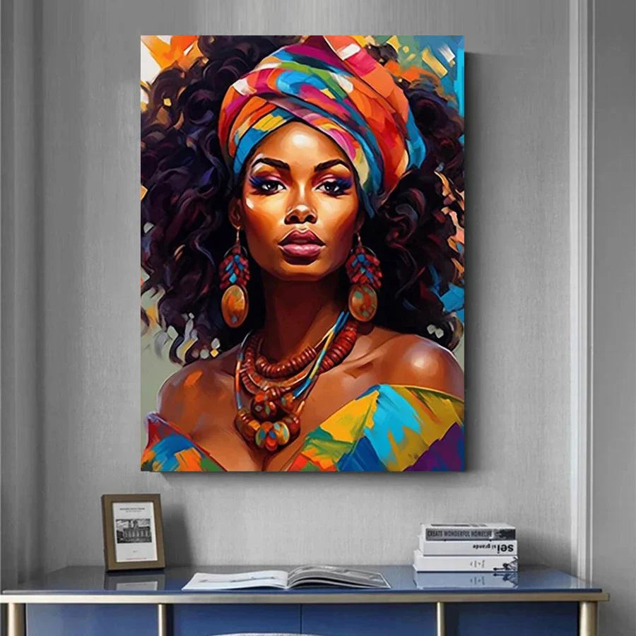 FULLCANG Diy 5D Diamond Painting New Collection African Woman Full Rhinestone Drill Mosaic Embroidery Poker Girl Picture FG2166
