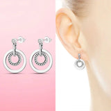 Earrings 925 Silver Asymmetrical Heart Hoop Earrings for Women Fashion Trendy Sterling Silver 925 Earring Original Jewelry Gift