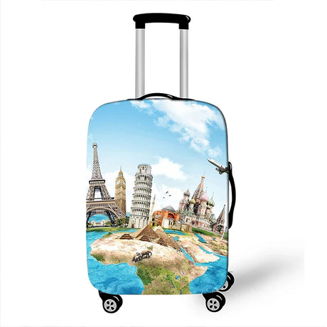 New Holiday style Print Luggage Cover for Travel Suitcase Protector Fits 18 ~32 Inch Zipper Elastic Suitcase cover