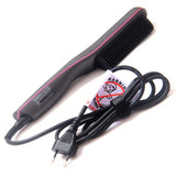 Hair Straightening Comb Anti-Scald Smooth Frizzy Hair Fast Heated Straightener Brush Mini Hot Comb Styling Appliances