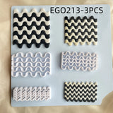 Checkerboard Polymer Clay Molds Clay Strip Cutter DIY Ceramics Earrings Jewelry Pressed Lines Pottery Tools