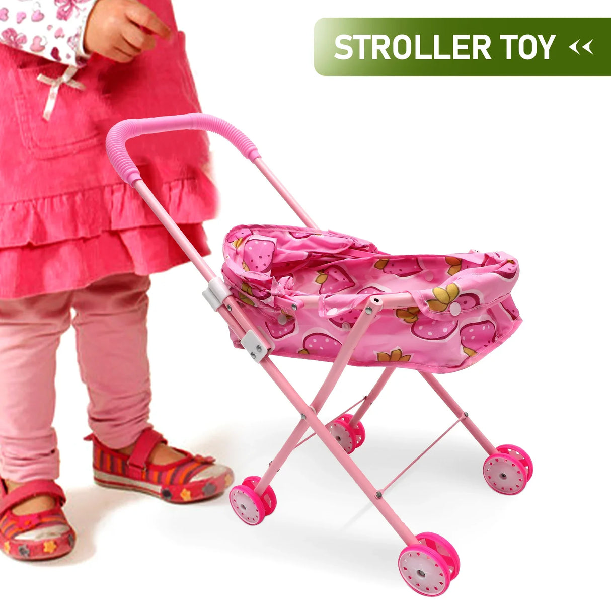 Baby Stroller Role Play Girl Playing House Toys Simulation Furniture Shopping Cart Baby Girls Toys Gifts