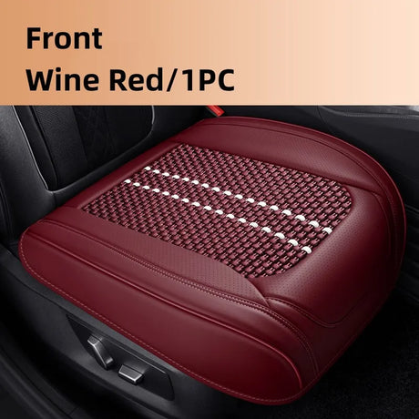 Car Seat Protector Cover Breathable PU Leather Driver Seat Non-slip Cushion Universal Size Luxury Car Interior Seat Mat Decorate