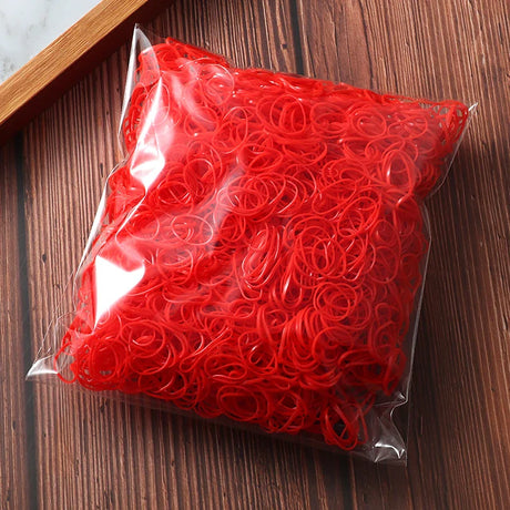 2000 Piece Pack Children's High Elasticity Rubber Band Hair Rope Colored Hair Accessories Girls Ponytail hairband gift