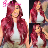 Burgundy Body Wave Lace Front Wig 13X4 13x6 Hd Lace Fronal Wig Red 99J Closure 5X5 Glueless Wig Lace Front Human Hair Wigs