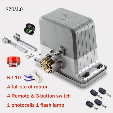 Full KIT Set 1000kg to 1800kg Electric Sliding Gate Motors/Automatic Gate Opener/Rolling Gate Operators WiFi Traction Engine