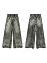 Y2K Punk Hip Hop Jeans Men Women 2023 Streetwear Coast Work Clothes Ripped Style Loose Washed Clothing Men Floor Mopping Pants