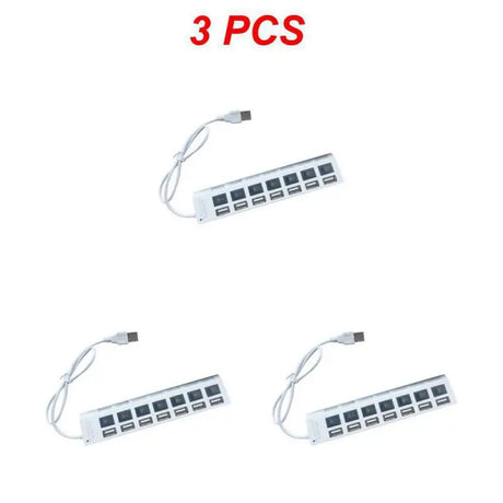 1~8PCS USB Hub USB 2.0 Hub Multi USB Splitter 3 Hab Use Power Adapter Multiple Expander 2.0 Hub With Switch For Laptop