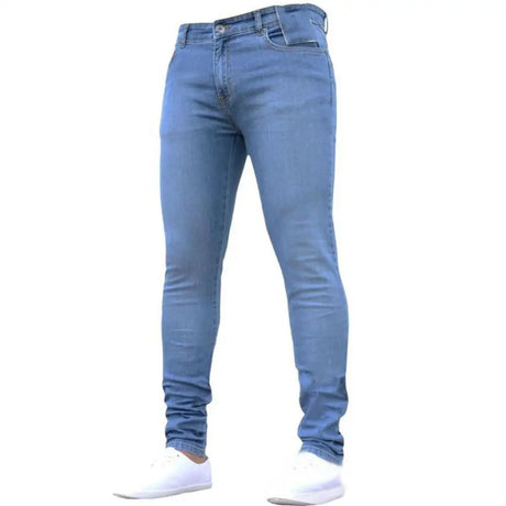 Slim Fit Men Trousers Long Fashion Skinny Jeans Denim Autumn Winter Leggings Trousers