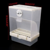 Automatic Bird Feeder for Cage, Food Dispenser, Clear Acrylic, No Mess