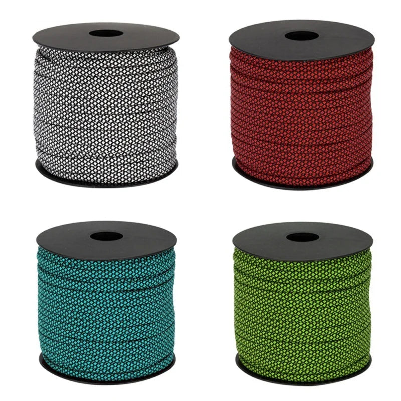 New 2023 50m Paracord 4mm Paracord 7 Strand Core Outdoor Camping Rope Parachute Cord Lanyard Tent Multifunction Cordave