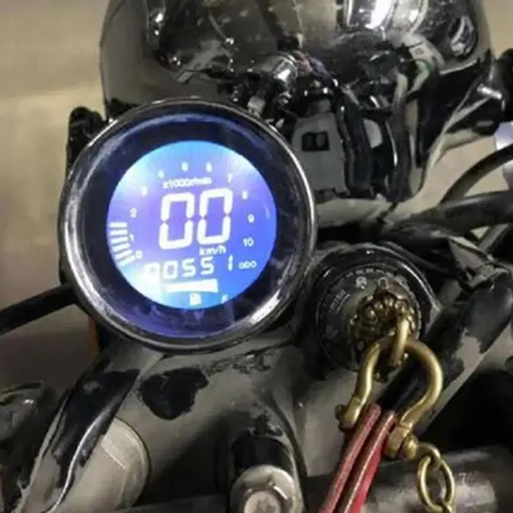 Motorcycle LCD Digital Meter Multi‑Functional Odometer Speedometer Tachometer RPM Fuel Level Gauge MPH H Dropshipping