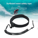 6mm Water Sport Surfboard Leash TPU Spring Rope Wrist Surf Leash Leash Waist Belt for Surfing/Standup Paddle Board/Kayak