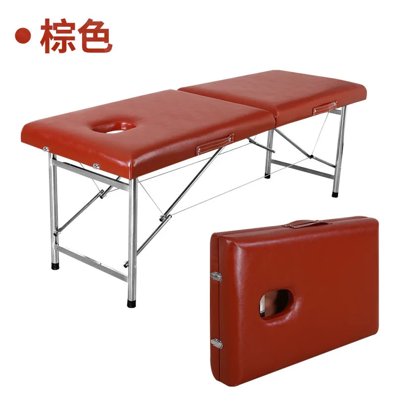 60x65x180cm Portable Massage Table Professional Foldable Beauty Spa Tattoo Therapy Couch Bed Salon Furniture Lightweight