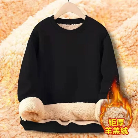 2023 Men's Sweatshirt Women's Autumn Winter fleece Pullover Fashion Casual Round Neck Sweater Coat Casual Solid Men Clothing New