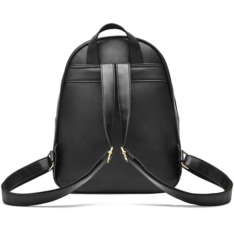 2024 New Women Backpack High Quality Soft Leather Backpack School Bags for Girls Large Capacity Anti-theft Travel Backpack Sac