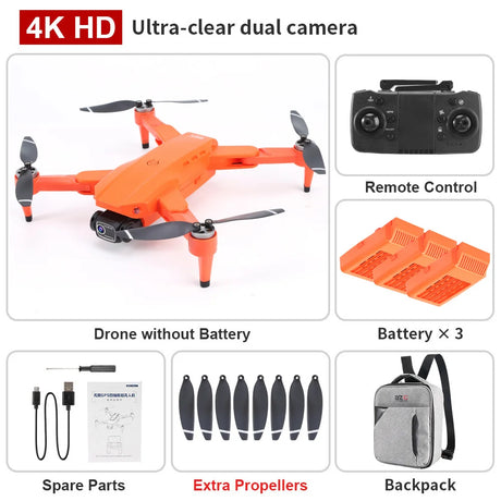 L900 PRO Drone 4K Professional 5G WIFI FPV GPS HD Camera Photography Brushless Foldable Quadcopter 1200M RC Toy Gift