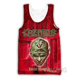 New Fashion Women/Men's 3D Print kreator  Tank Tops Harajuku  Vest  Summer Undershirt Shirts Streetwear