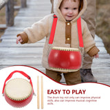 Drum Education Toy Kids Plaything Wood Baby War Children Cowhide Music Instrument Snare Percussion Toddler Wooden Toys Babies