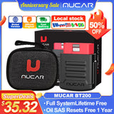 MUCAR BT200 / BT200 Pro OBD2 Scanner Auto Full System Diagnostic Lifetime Free Oil SAS Reset Free 1 Year Car Diagnosis Tools