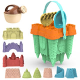 Beach Castle Bucket Play Sand Set Toys Sand Scoop Children Summer Toys Sand Toys Sand Box for Kids Outdoor Family Funny Gifts