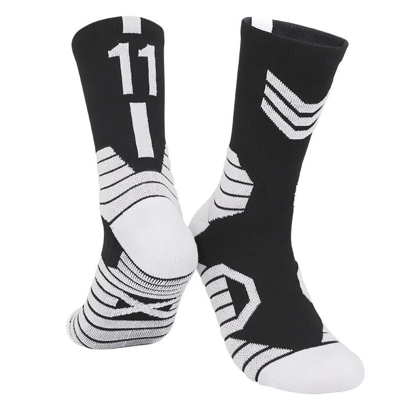 $19.99 5 Pairs Men's Athletic Crew Socks Performance Thick Cushioned Sport Basketball Running Training Compression Sock