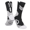 $19.99 5 Pairs Men's Athletic Crew Socks Performance Thick Cushioned Sport Basketball Running Training Compression Sock