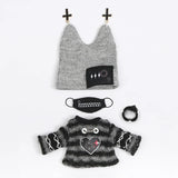 Ob11 Doll Gothic Clothes Uniform Suit Dress Shirt Hat Vest Shorts Set Nendoroids Clothes For Gsc, Obitsu11, Molly, P9, 1/12bjd