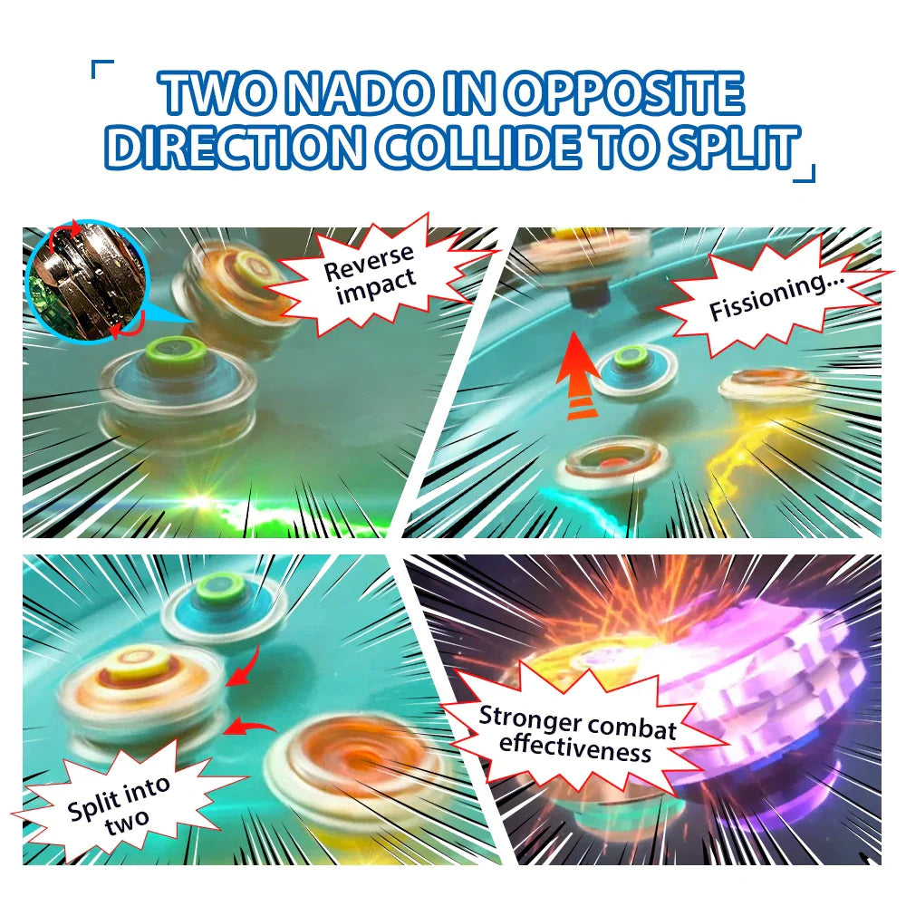 Infinity Nado 3 Original Split Series Set 2 Modes Combinable or Splitable Spinning Top Battle Metal Gyro +Launcher Kid Toy Gift