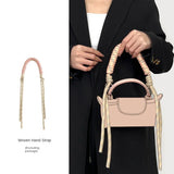 Bag Strap For longchamp Mini Bag Woven Strap Bag Transformation Bag Accessories short strap