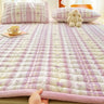 1pc Winter Milk Velvet Thickened Warm Bed Sheet Bedspread Single Double Soft Thin Fold Mattress Toppers Tatami Floor Quilted Mat