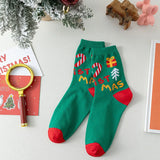 4 Pairs/Lot Children Girls Socks Christmas Socks For Kids Cotton 2-12Years Comfortable Toddler Leg Warmers Boys Long Socks