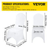 VEVOR 50 100Pcs Wedding Chair Covers Spandex Stretch Slipcover for Restaurant Banquet Hotel Dining Party Universal Chair Cover