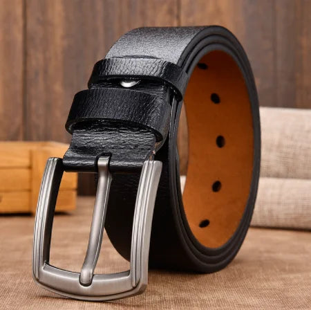 Men Belt Male High Quality Leather Belt Men Male Genuine Leather Strap Luxury Pin Buckle Fancy Vintage Jeans Free Shipping