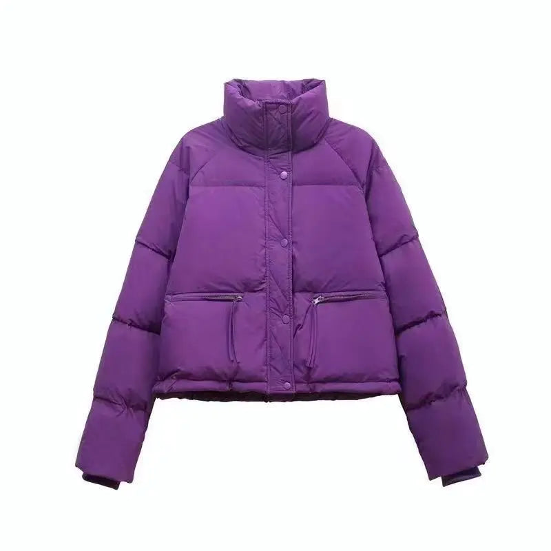 Women's Jacket New Korean Version Stand Collar Short Cotton-padded Jacket Thickening Warm Parkas Winter Jackets for Women Coat