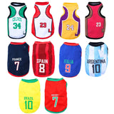 Dog Sport Jersey Pet Clothes for Summer Apparel Puppy Pet Clothes Basketball Clothing Puppy T-Shirts Summer Pet Cat Shirts