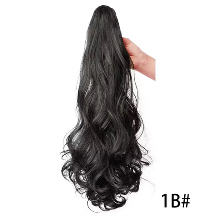 Ponytail Extension Wavy Curly Ponytail Hair Extension Synthetic Hair Extensions Ponytail Drawstring Hairpieces for Women