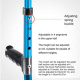 Adjustable Telescopic Underarm Cane Crutch Crutches Aluminum Alloy for Disabled Seniors Elderly Portable Folding Walking Stick O