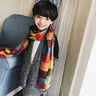 Children's Scarf family look Matching outfits Mother Kids Warm Neck Wear Thick Plaid Boys Girls Autumn fleece Shawl