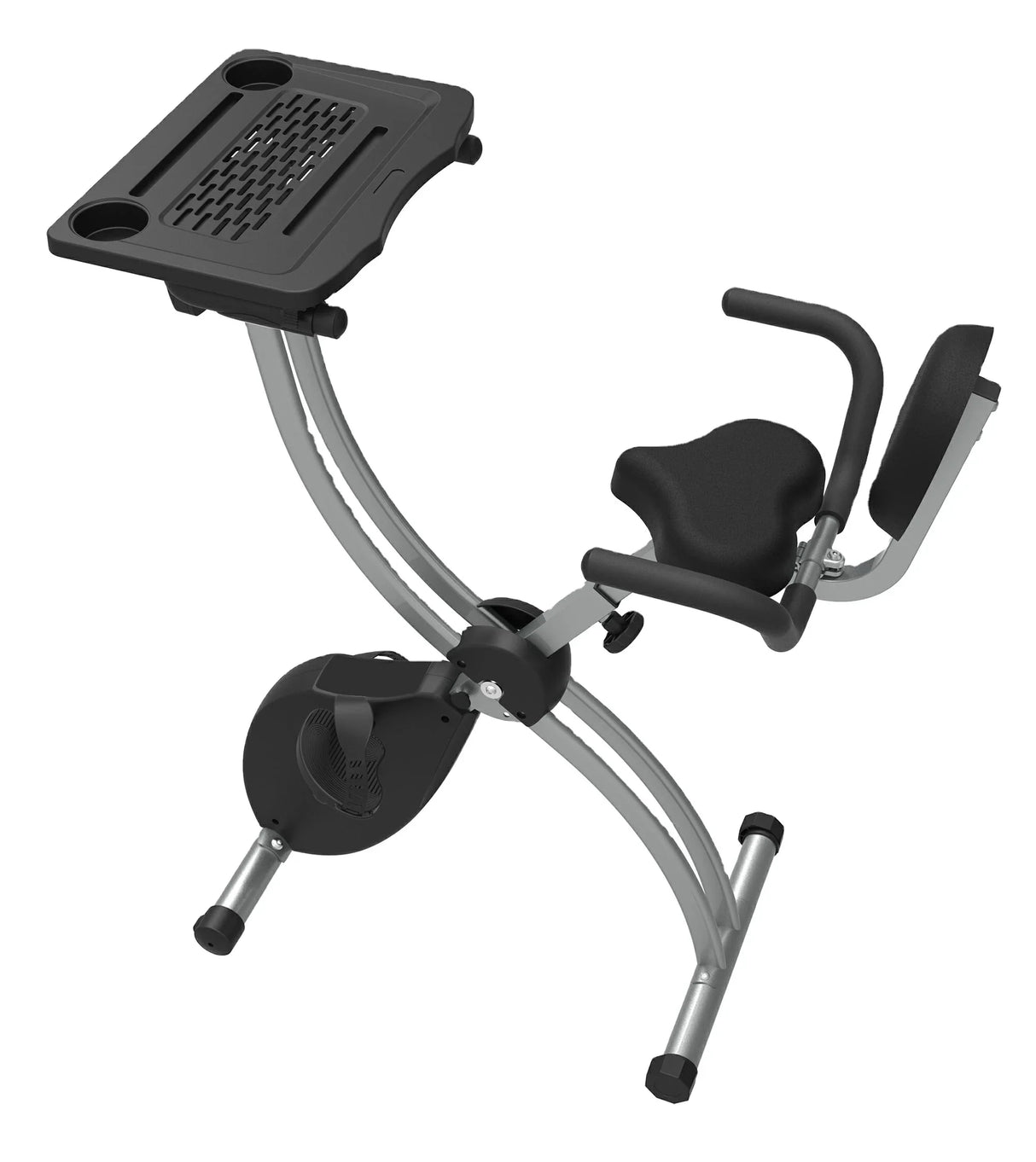 Folding Magnetic Exercise Bike plate Foldable X Bike Home Lose Weight Indoor Cycling Bike with  Computer Desk