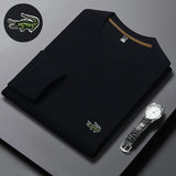 2023 High quality Men's Long Sleeve T-shirt Spring And Autumn Business Casual Sports Embroidered Polo Shirt Lapel Men's Clothing