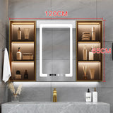 Metal Washbasin Bath Dressing Mirrors Bathroom Cabinet Storage Drawer Display Bath Mirror Wall Shelf Smart demist Room Furniture