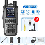 Baofeng UV-21 PRO V2 Walkie Talkie Wireless Copy Frequency 16 KM Long Range TYPE-C Two Way Radio Ham CB Radio UV-5R UV-17