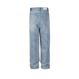 High Street Washed Blue Wide Leg Baggy Jeans for Men and Women Straight Ropa Hombre Y2k Denim Pants Oversized Loose Trousers