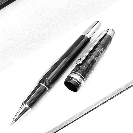 Special Edition Around The World in 80 Days Rollerball Pen MB 145 Ballpoint Pen Office Writing Fountain Pens With Serial Number