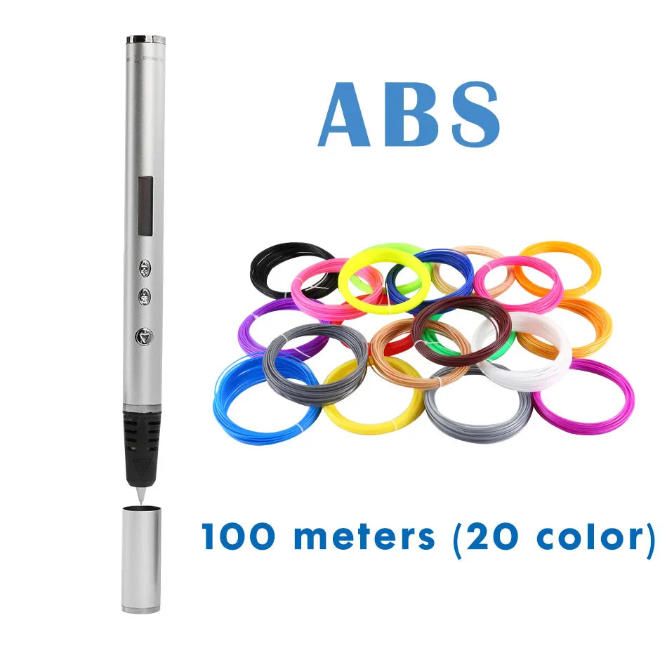 Creative 3D Printing Pen with Adjustable Printing Speed – Perfect Gift for Kids!