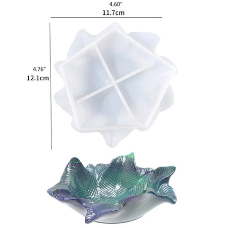 Petal Plate Dish Casting Silicone Mould Crystal Epoxy Resin Mold  DIY Crafts Jewelry Decorations Making Tools