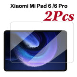 3Pcs Tempered Glass Cover For Xiaomi Mi Pad 5 6 Pro 11 Inch Screen Protector For Xiaomi Redmi Pad 10.6 Inch Tablet Film